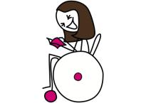 Stiletto Wheels Stickman