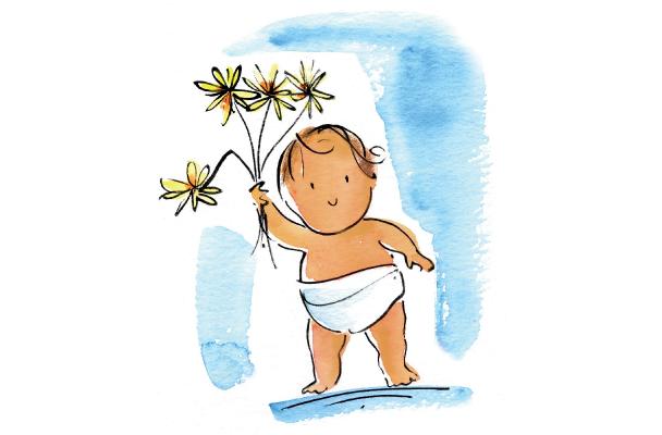 Stiletto Wheels Baby Flower