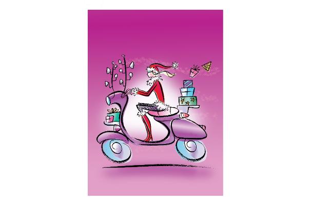 Stiletto Wheels Moped