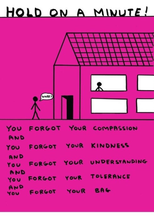 'Keep Britain Kind' Postcards by David Shrigley for Liberty. Image courtesy Liberty.