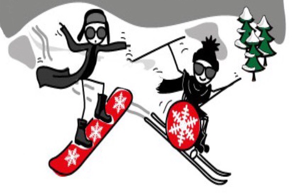 From 2012 Archive: Have a Cool Yule Illustration by Hannah Ensor of Stickman Communications