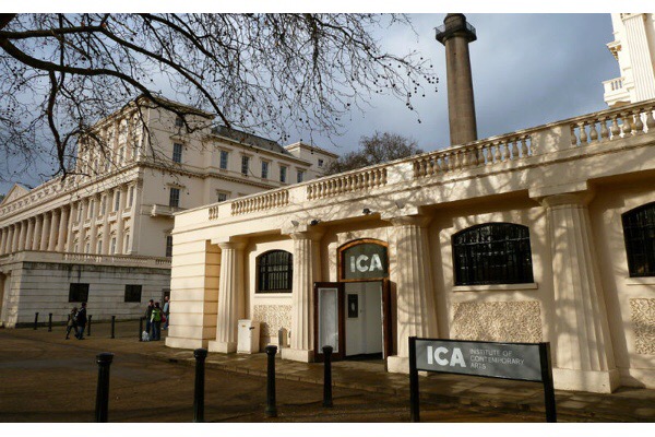 Front entrance to the ICA, The Mall, London
