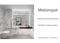 Design led accessible bathrooms by Motionspot