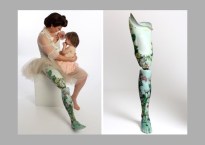 Kiera Roche wearing the Floral Porcelain Leg. Photography by Rosemary Williams. Source: The Alternative Limb Project.