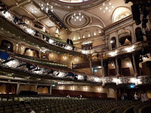 Interior of the Victoria Palace Theatre, London.