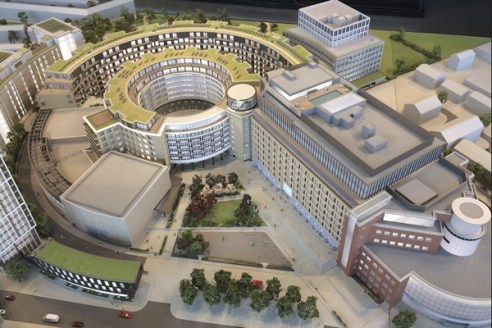 Accessing the Bluebird Cafe, Television Centre, White City, London.